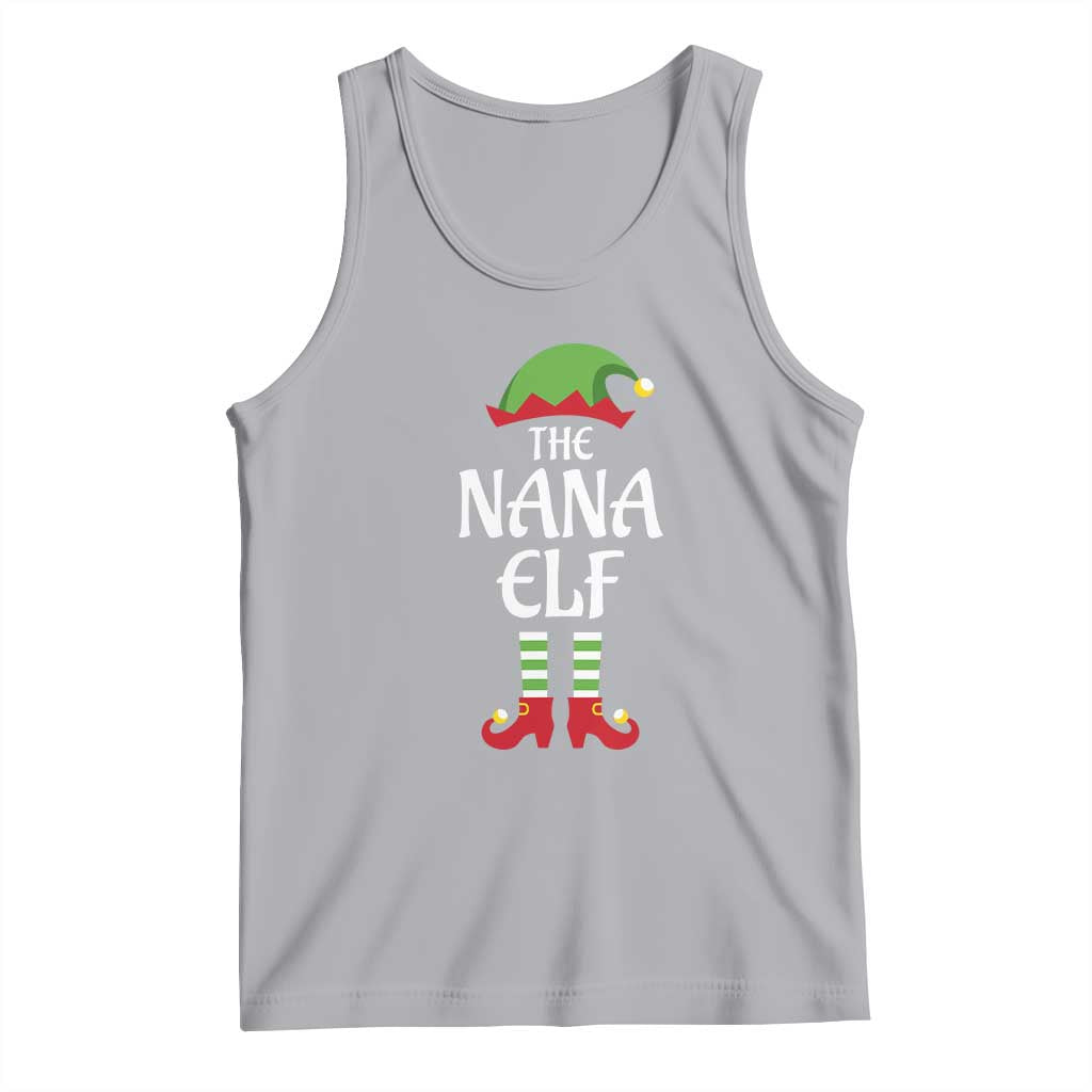 Christmas The Nana Elf Tank Top Funny Grandma Xmas Family Matching