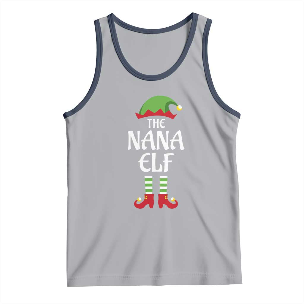 Christmas The Nana Elf Tank Top Funny Grandma Xmas Family Matching
