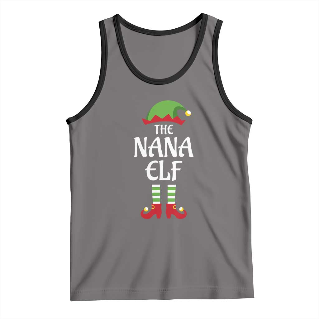 Christmas The Nana Elf Tank Top Funny Grandma Xmas Family Matching