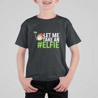 Christmas Elf T Shirt For Kid Let Me Take An Elfie - Wonder Print Shop