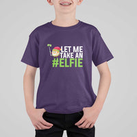 Christmas Elf T Shirt For Kid Let Me Take An Elfie - Wonder Print Shop