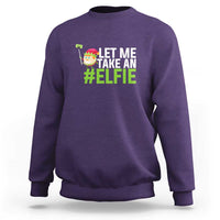 Christmas Elf Sweatshirt Let Me Take An Elfie - Wonder Print Shop