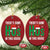 Xmas Santa Ho Ho Ho Christmas Ornament There's Some Hos In This House - Wonder Print Shop