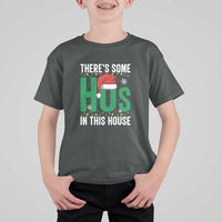 Christmas Santa Ho Ho Ho T Shirt For Kid There's Some Hos In This House - Wonder Print Shop