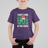 Christmas Santa Ho Ho Ho T Shirt For Kid There's Some Hos In This House - Wonder Print Shop
