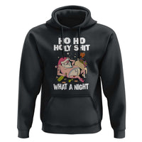 Funny Drunk Santa Hoodie Ho Ho Holy Shirt What A Night