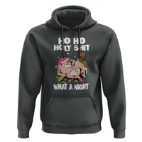 Funny Drunk Santa Hoodie Ho Ho Holy Shirt What A Night