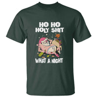 Funny Drunk Santa T Shirt Ho Ho Holy Shirt What A Night - Wonder Print Shop