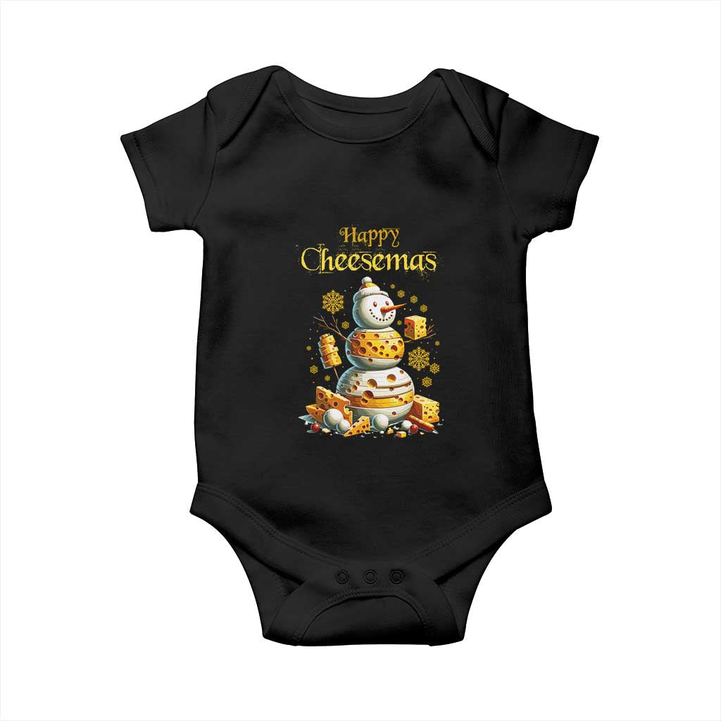 Christmas Cheese Lover Baby Onesie Happy Cheesemas Merry Xmas