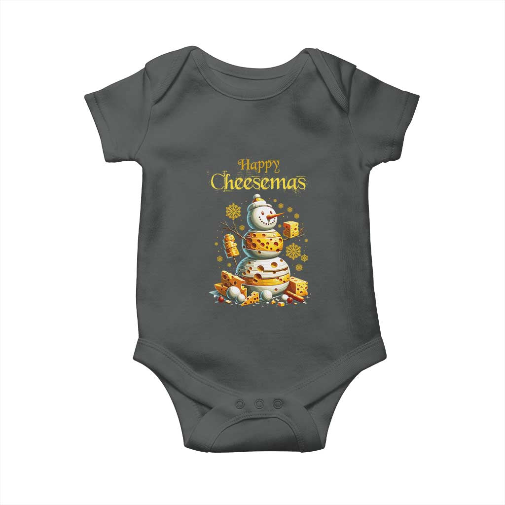 Christmas Cheese Lover Baby Onesie Happy Cheesemas Merry Xmas
