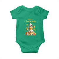 Christmas Cheese Lover Baby Onesie Happy Cheesemas Merry Xmas
