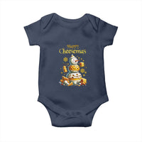Christmas Cheese Lover Baby Onesie Happy Cheesemas Merry Xmas