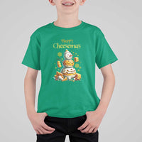 Christmas Cheese Lover T Shirt For Kid Happy Cheesemas Merry Xmas - Wonder Print Shop