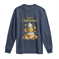 Christmas Cheese Lover Long Sleeve Shirt Happy Cheesemas Merry Xmas
