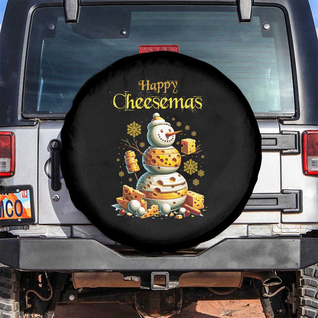Christmas Cheese Lover Spare Tire Cover Happy Cheesemas Merry Xmas