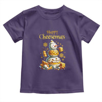 Christmas Cheese Lover Toddler T Shirt Happy Cheesemas Merry Xmas