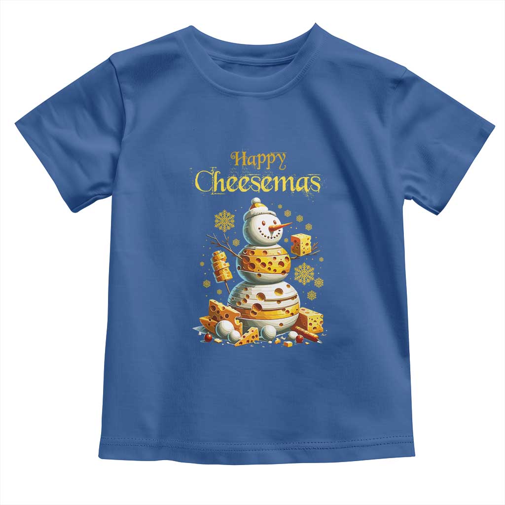 Christmas Cheese Lover Toddler T Shirt Happy Cheesemas Merry Xmas