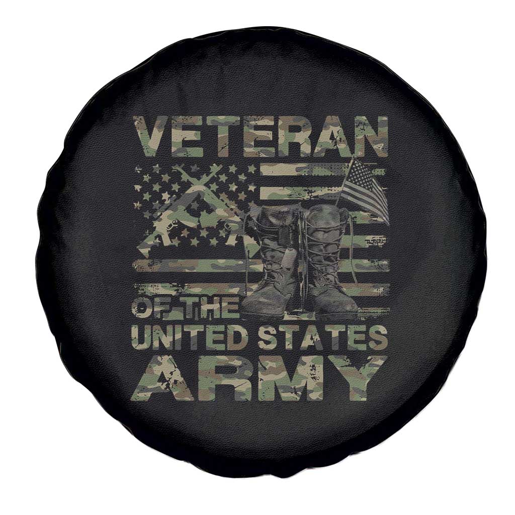 American Veteran Spare Tire Cover Of The US Army Camouflage Flag
