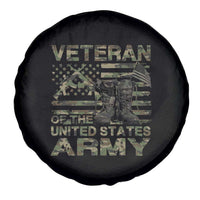 American Veteran Spare Tire Cover Of The US Army Camouflage Flag