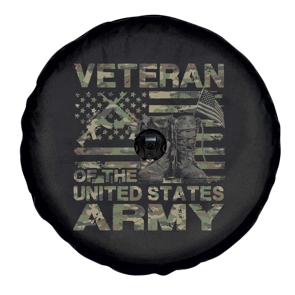 American Veteran Spare Tire Cover Of The US Army Camouflage Flag