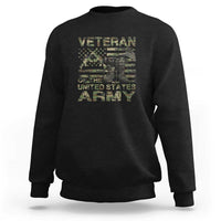 American Veteran Sweatshirt Of The US Army Camouflage Flag - Wonder Print Shop