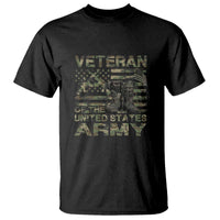 American Veteran T Shirt Of The US Army Camouflage Flag - Wonder Print Shop