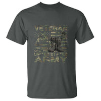 American Veteran T Shirt Of The US Army Camouflage Flag - Wonder Print Shop