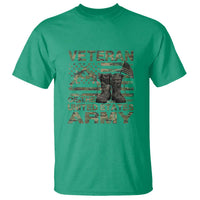American Veteran T Shirt Of The US Army Camouflage Flag - Wonder Print Shop