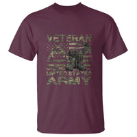 American Veteran T Shirt Of The US Army Camouflage Flag - Wonder Print Shop