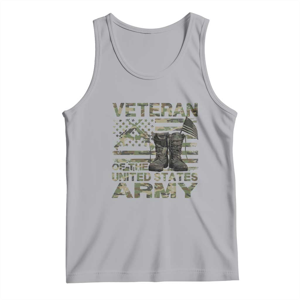 American Veteran Tank Top Of The US Army Camouflage Flag