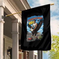Patriotic Americanana Speed Legend 16 Tribute Garden Flag American Hero Bald Eagle Speedway Memorial - Wonder Print Shop