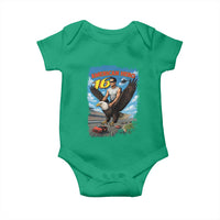 Patriotic Americanana Speed Legend 16 Tribute Baby Onesie American Hero Bald Eagle Speedway Memorial - Wonder Print Shop