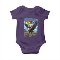 Patriotic Americanana Speed Legend 16 Tribute Baby Onesie American Hero Bald Eagle Speedway Memorial - Wonder Print Shop