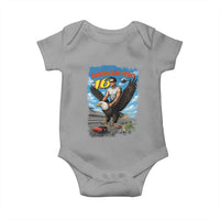 Patriotic Americanana Speed Legend 16 Tribute Baby Onesie American Hero Bald Eagle Speedway Memorial - Wonder Print Shop