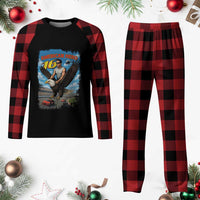 Patriotic Americanana Speed Legend 16 Tribute Plaid Pajama Set American Hero Bald Eagle Speedway Memorial - Wonder Print Shop