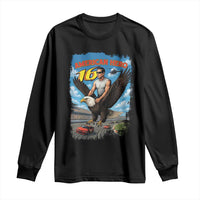 Patriotic Americanana Speed Legend 16 Tribute Long Sleeve Shirt American Hero Bald Eagle Speedway Memorial - Wonder Print Shop