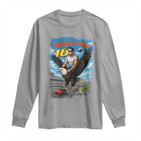Patriotic Americanana Speed Legend 16 Tribute Long Sleeve Shirt American Hero Bald Eagle Speedway Memorial - Wonder Print Shop