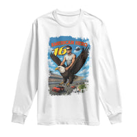 Patriotic Americanana Speed Legend 16 Tribute Long Sleeve Shirt American Hero Bald Eagle Speedway Memorial - Wonder Print Shop