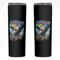 Patriotic Americanana Speed Legend 16 Tribute Skinny Tumbler American Hero Bald Eagle Speedway Memorial - Wonder Print Shop