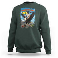 Patriotic Americana Speed Legend 16 Tribute Sweatshirt American Hero Bald Eagle Speedway Memorial - Wonder Print Shop