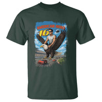 Patriotic Americana Speed Legend 16 Tribute T Shirt American Hero Bald Eagle Speedway Memorial - Wonder Print Shop