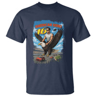 Patriotic Americana Speed Legend 16 Tribute T Shirt American Hero Bald Eagle Speedway Memorial - Wonder Print Shop