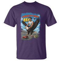 Patriotic Americana Speed Legend 16 Tribute T Shirt American Hero Bald Eagle Speedway Memorial - Wonder Print Shop