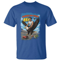 Patriotic Americana Speed Legend 16 Tribute T Shirt American Hero Bald Eagle Speedway Memorial - Wonder Print Shop