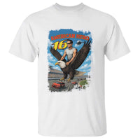 Patriotic Americana Speed Legend 16 Tribute T Shirt American Hero Bald Eagle Speedway Memorial - Wonder Print Shop