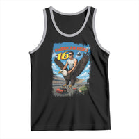 Patriotic Americanana Speed Legend 16 Tribute Tank Top American Hero Bald Eagle Speedway Memorial - Wonder Print Shop