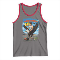Patriotic Americanana Speed Legend 16 Tribute Tank Top American Hero Bald Eagle Speedway Memorial - Wonder Print Shop