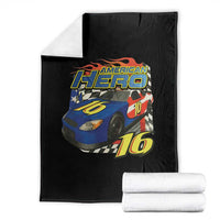 Vintage Americana Speed Legend 16 Tribute Throw Blanket American Hero #16 Stock Car Memorial - Wonder Print Shop
