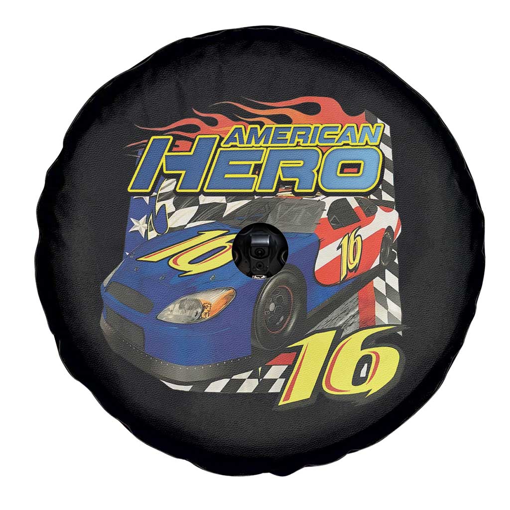 Vintage Americana Speed Legend 16 Tribute Spare Tire Cover American Hero #16 Stock Car Memorial - Wonder Print Shop