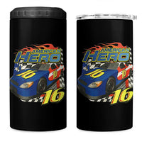 Vintage Americana Speed Legend 16 Tribute 4 in 1 Can Cooler Tumbler American Hero #16 Stock Car Memorial - Wonder Print Shop